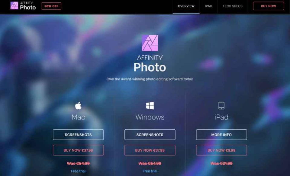 Affinity Photo Black Friday