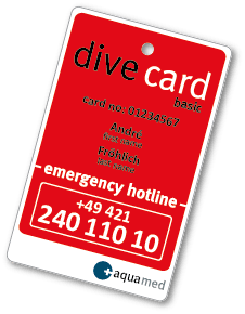 aquamed Dive Card