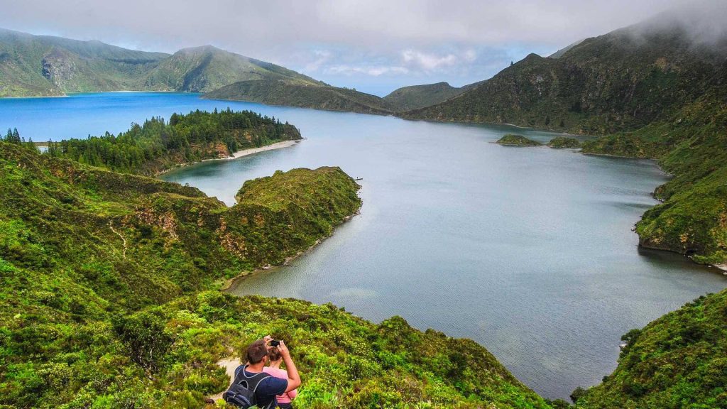 Lagoon on the Azores