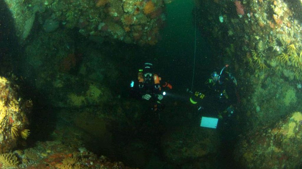 Divers at Batsata Maze Cave