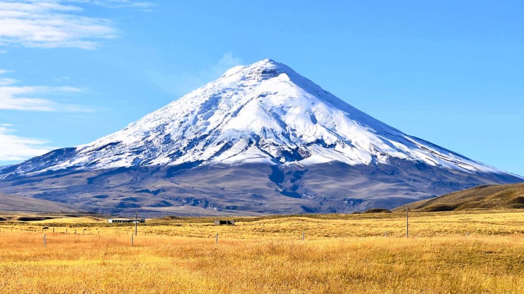 Cotopaxi volcano in Ecuador