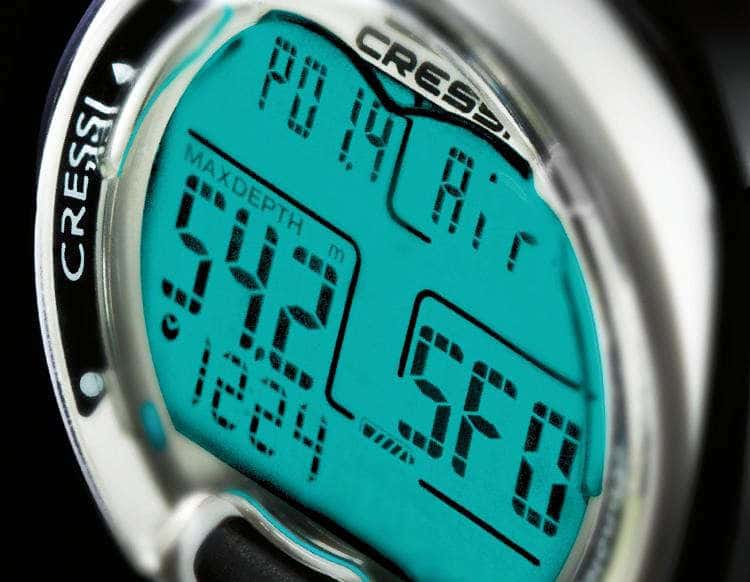 Cressi Leonardo 6 Cressi Leonardo dive computer display