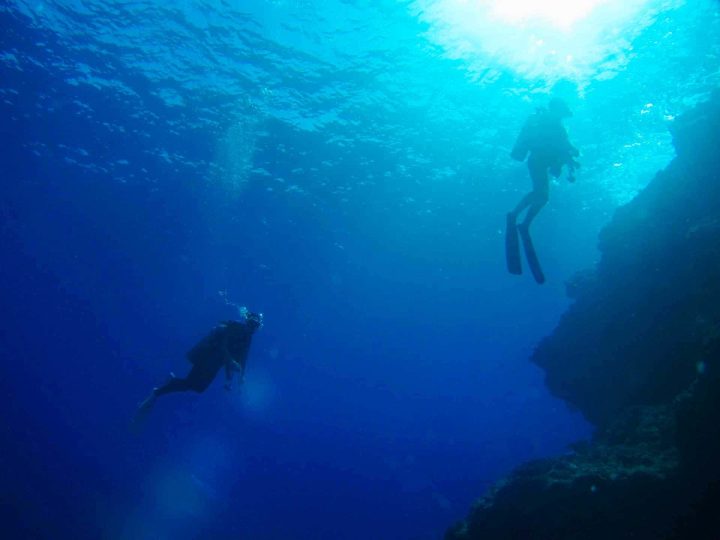 Master Diver 8 Two scuba divers ascending to surface