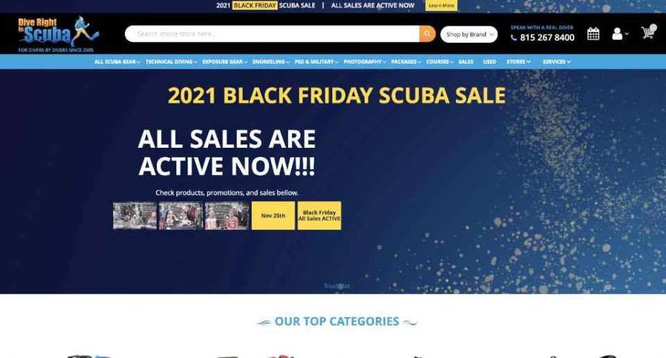 Dive Right in Scuba Black Friday