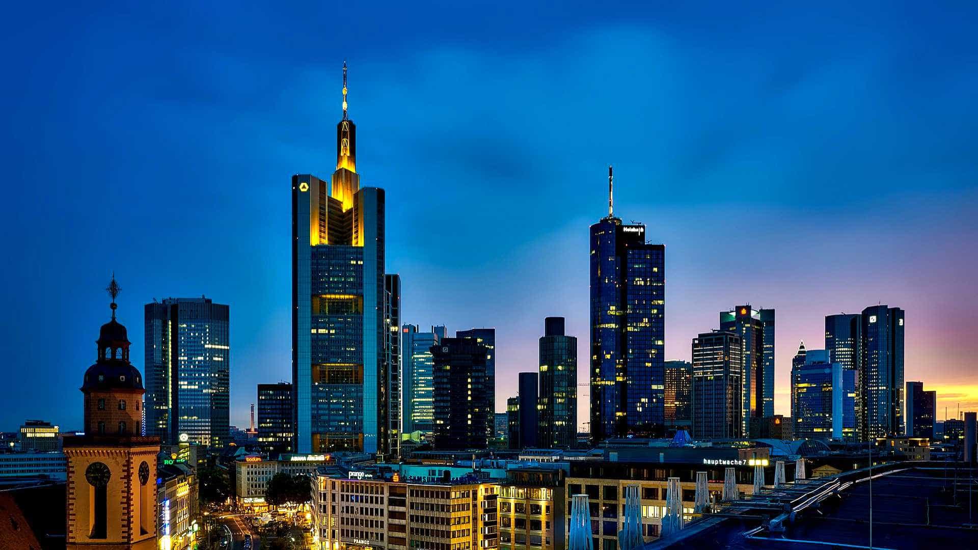 Frankfurt am Main city skyline