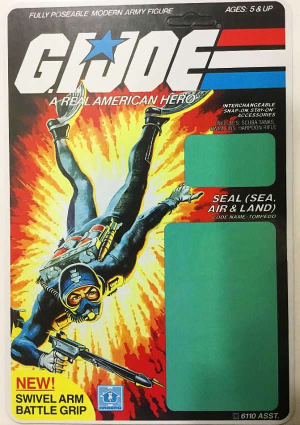 G.I. Joe SEAL: Torpedo vintage card