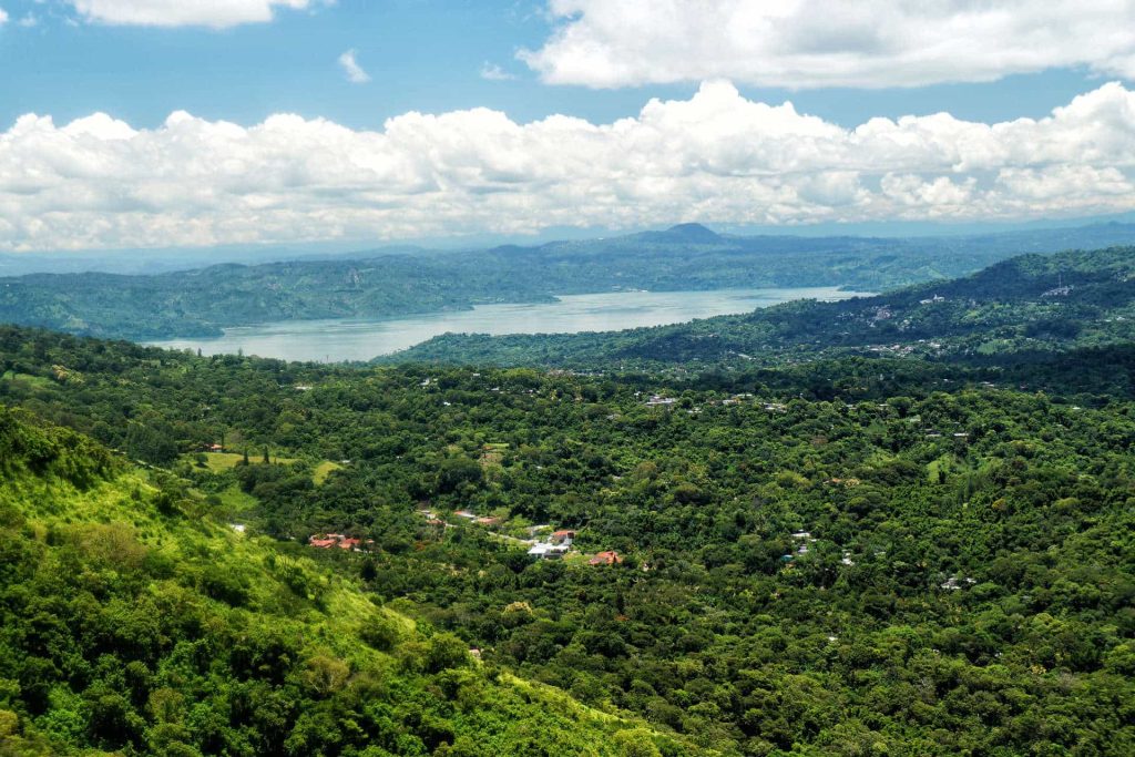 Lake Illopango in El Salvador