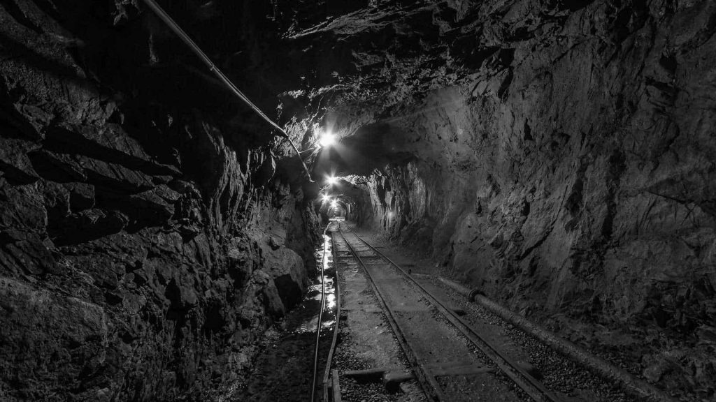 Tunnel in old mine