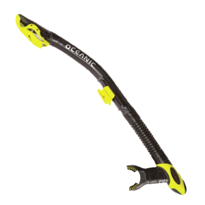 Oceanic Ultry Dry snorkel black yellow