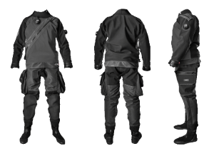 Santi Elite Plus drysuits from all sides