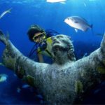 Christ of the Abyss underwater statue