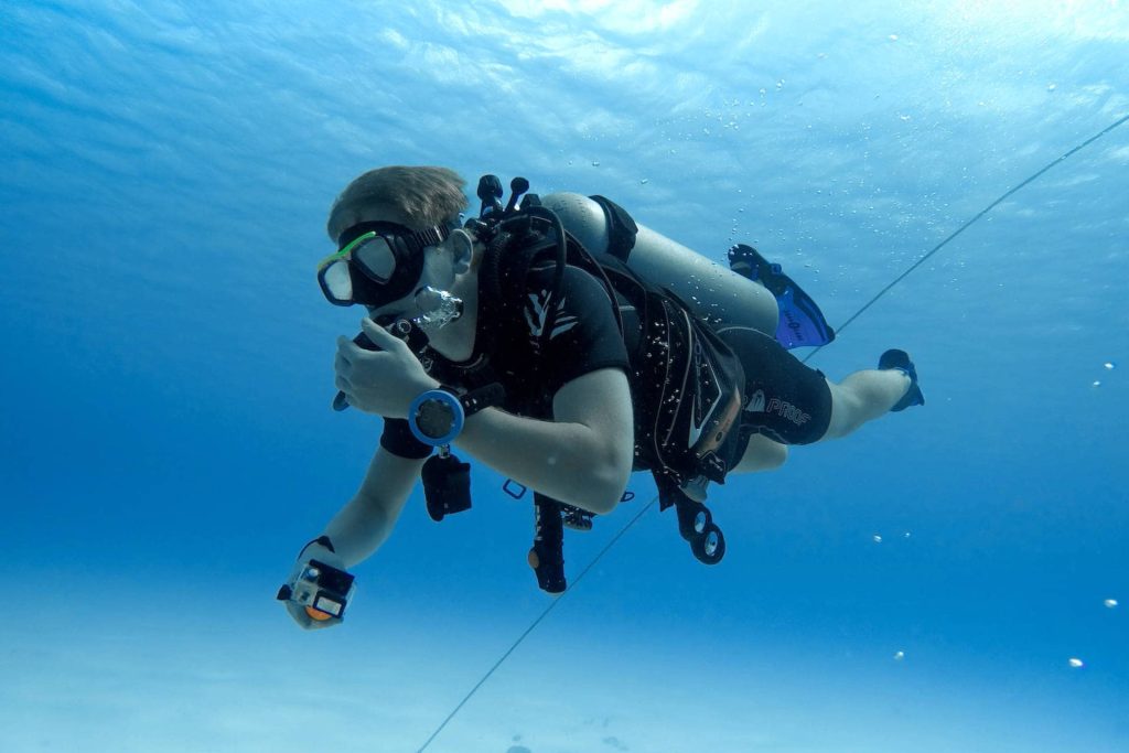 Scuba diver on Bonaire