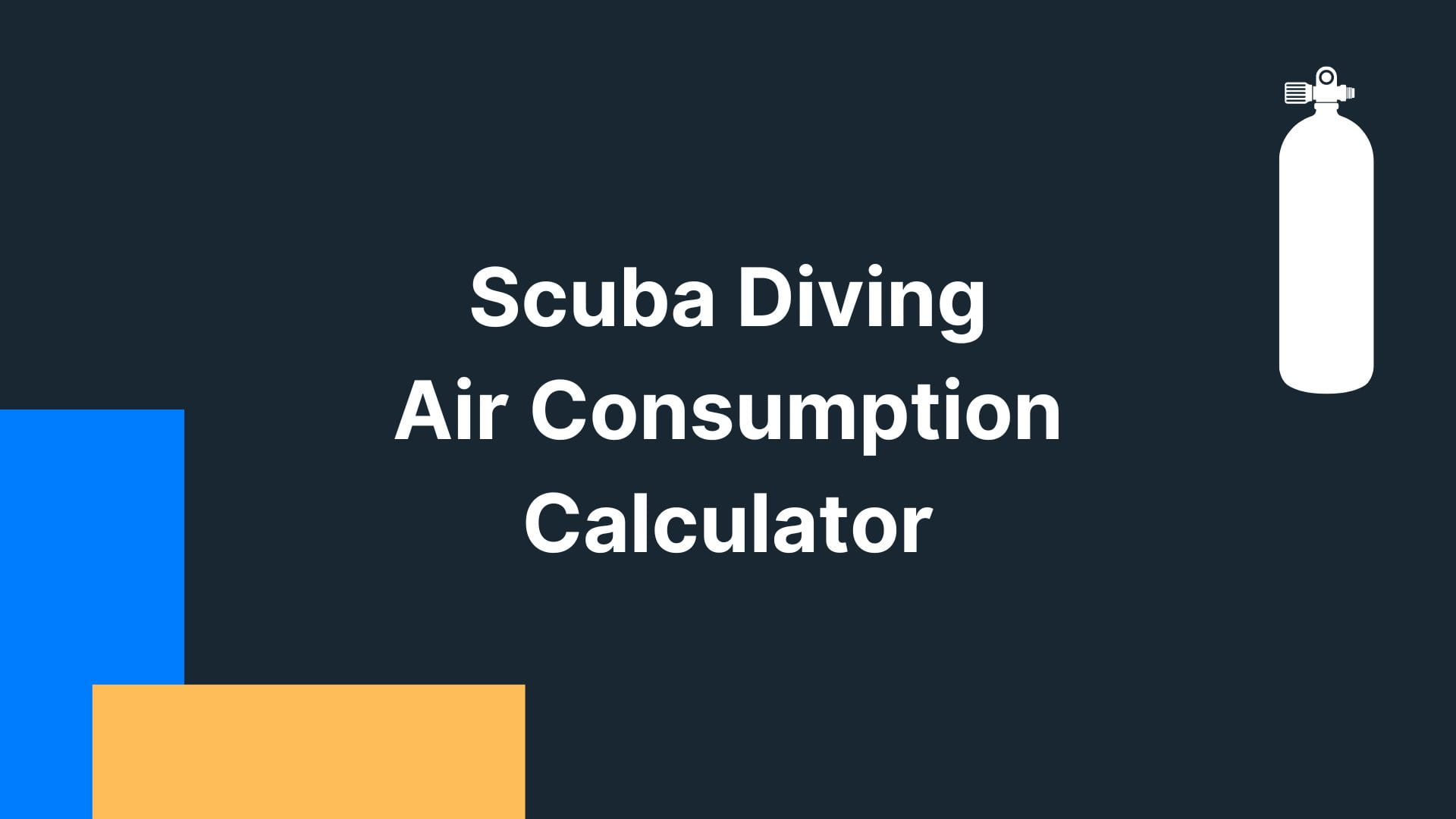 Scuba diving air consumption calculator