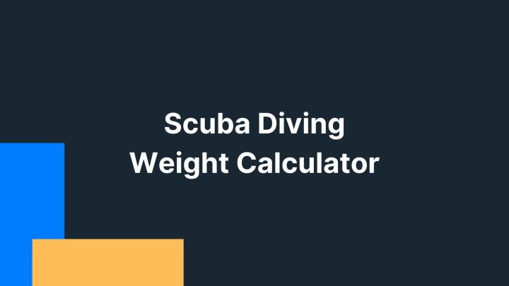 Scuba Diving Weight Calculator