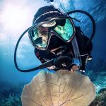 Scuba diver in ScubaPro gear underwater
