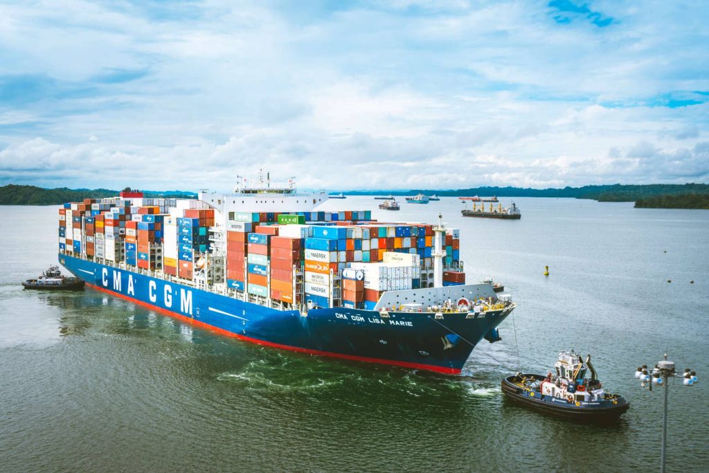 Ships on Panama Canal