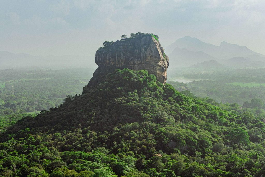 Sigiriya rock in Sri Lanka