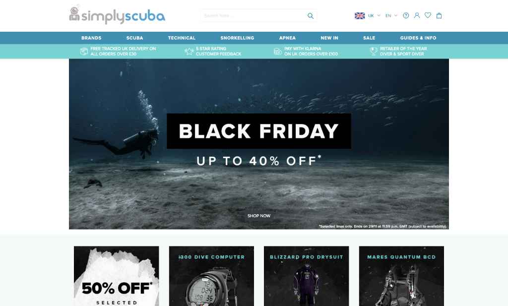 Simply Scuba Black Friday