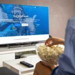 Social Diving on tv screen