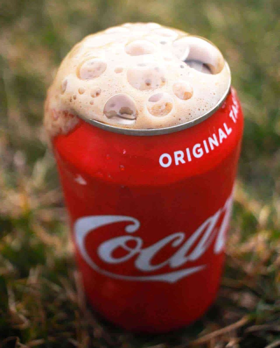 Soda can sparkling