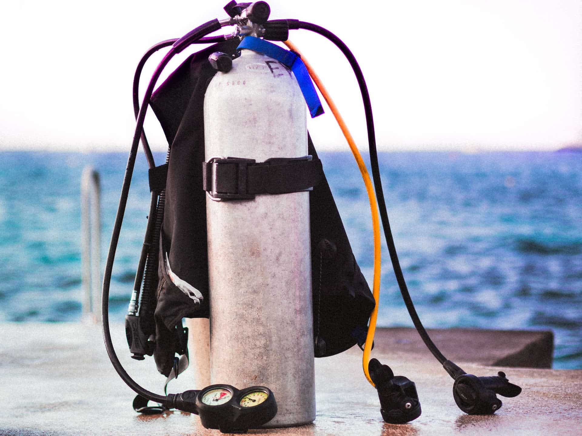 Scuba gear setup