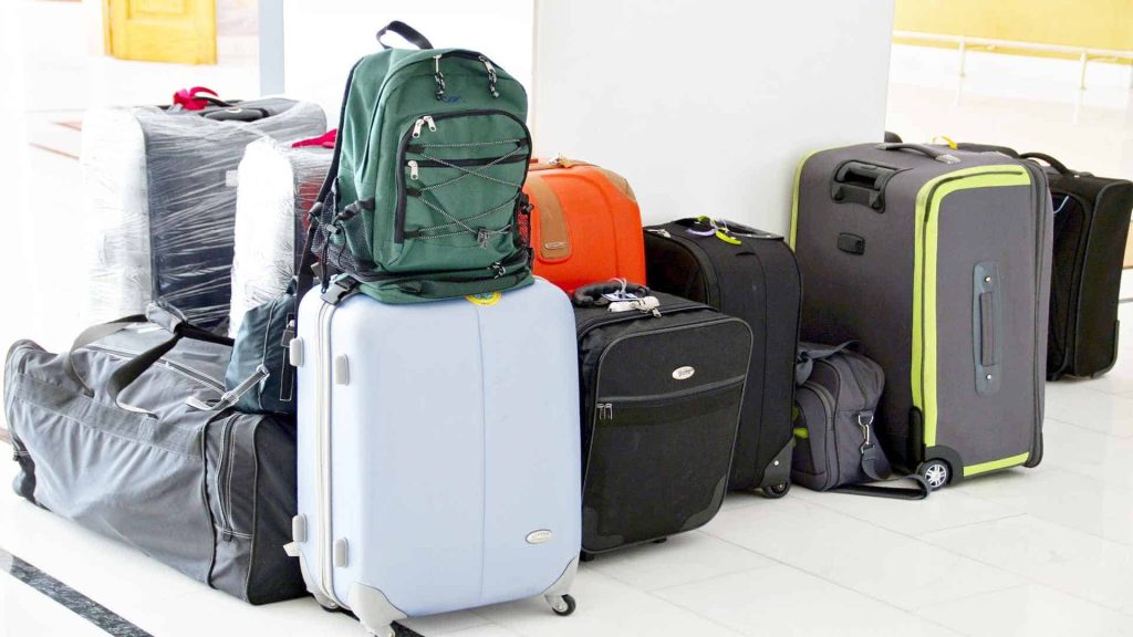 Suitcases at airport